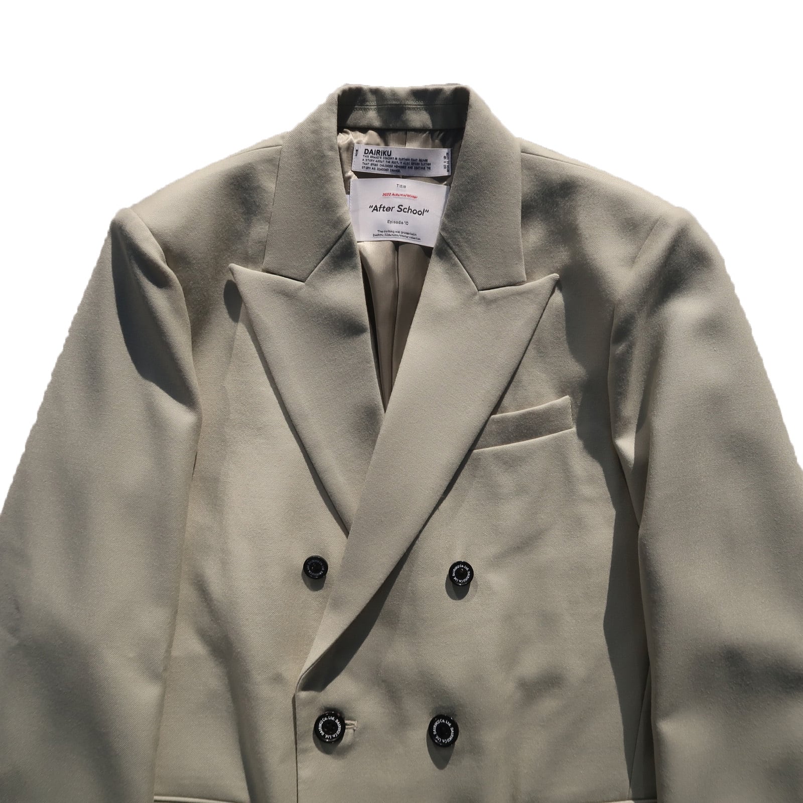 DAIRIKU 22AW Long Tailored Jacket (Mint Green) ＊LAST1 | Moore