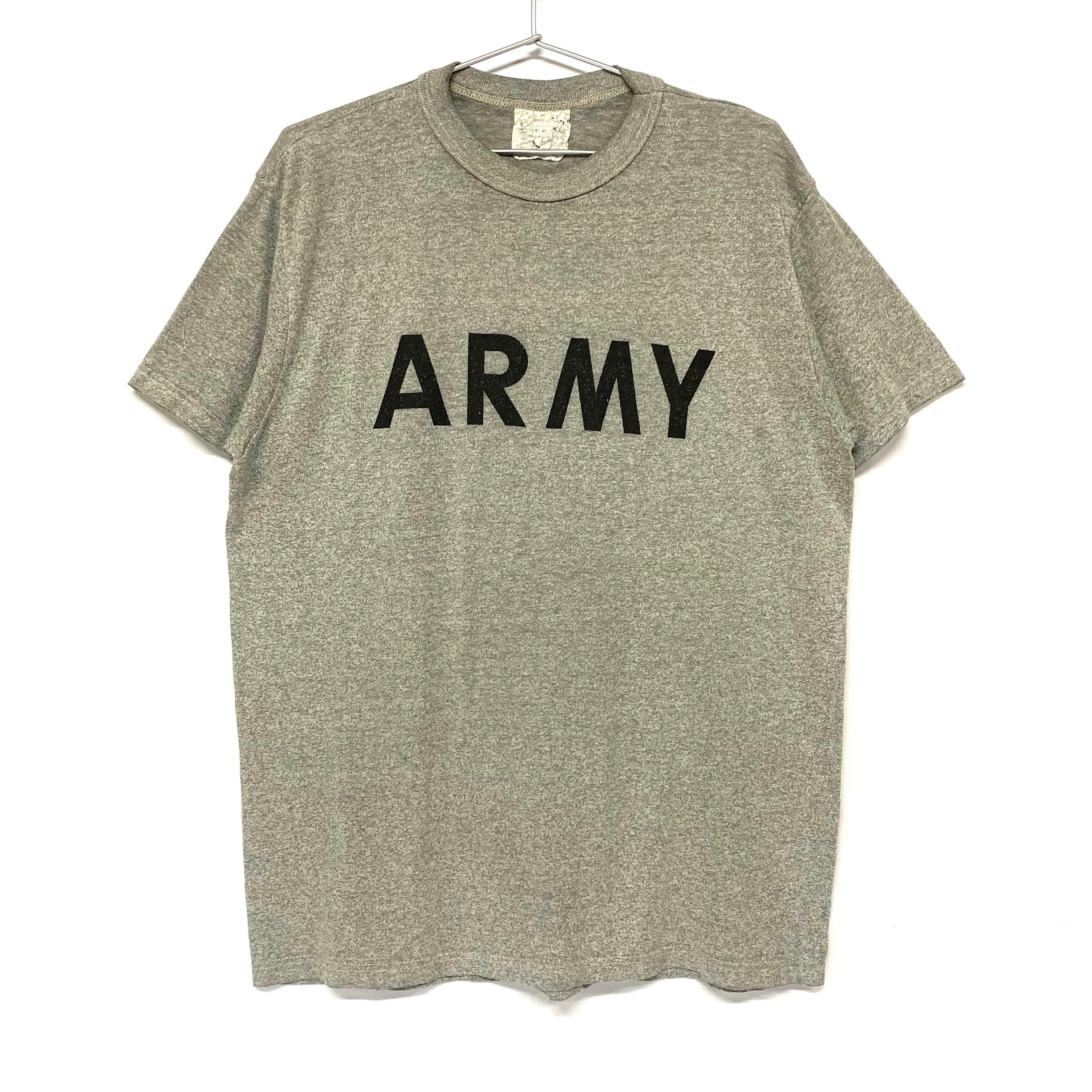 80〜90年代 U.S.ARMY 米軍実品 PFU ミリタリー トレーニング プリントT 
