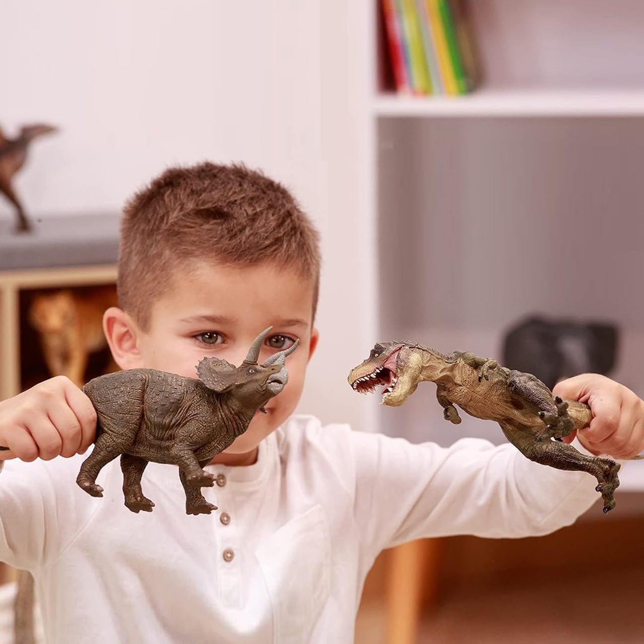 超激レア　バブルスとレックスフィギュアセット 楽天市場】ジュラシックワールド スピノサウルスとディス