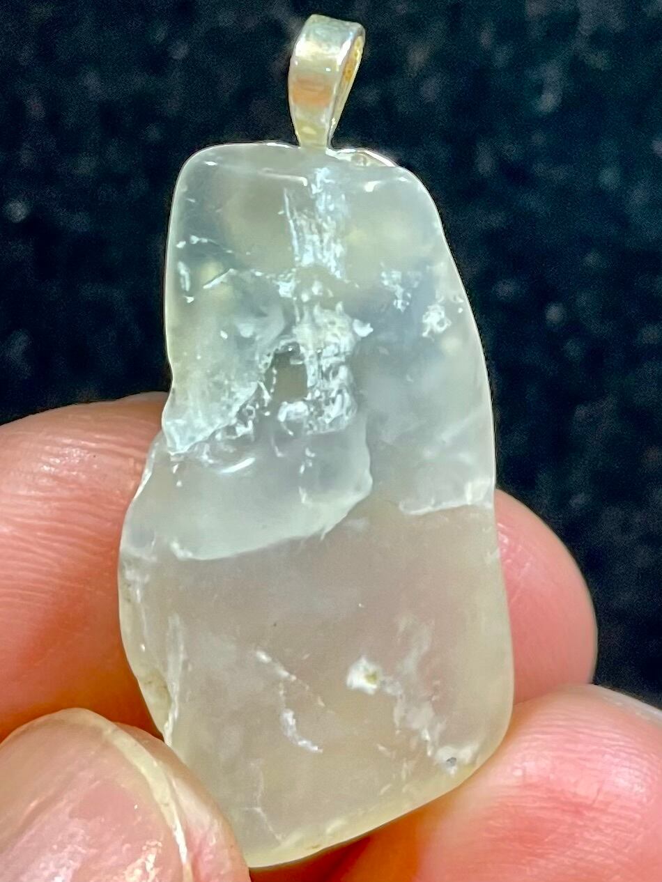 1) 人生の流れを創る!魂のクリアリング「新生マウントシャスタ・オパール」シルバーPT(中)