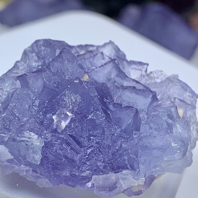 4.幻想的な色合い☆ヤオガンシャン産・ブルーフローライト原石