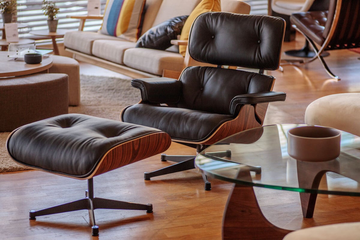 イームズ ラウンジチェア＆オットマン ローズウッド E-comfort | 名作
