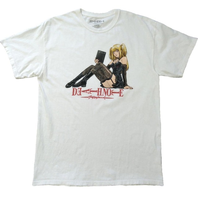 古着 デスノート Tシャツ L 白 弥海砂 ミサミサ アニメT 海外公式 
