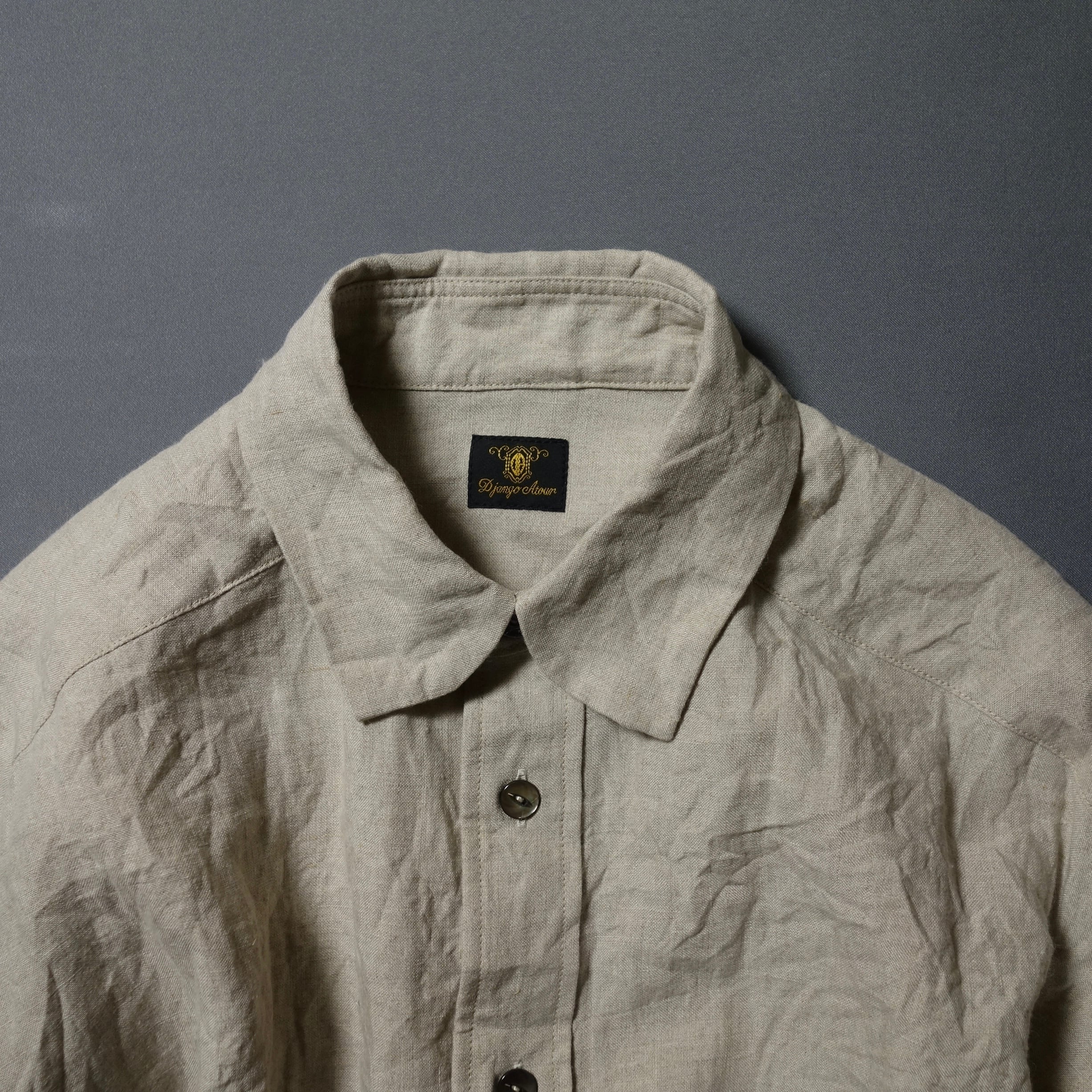 classic venezia linen shirt / ecru
