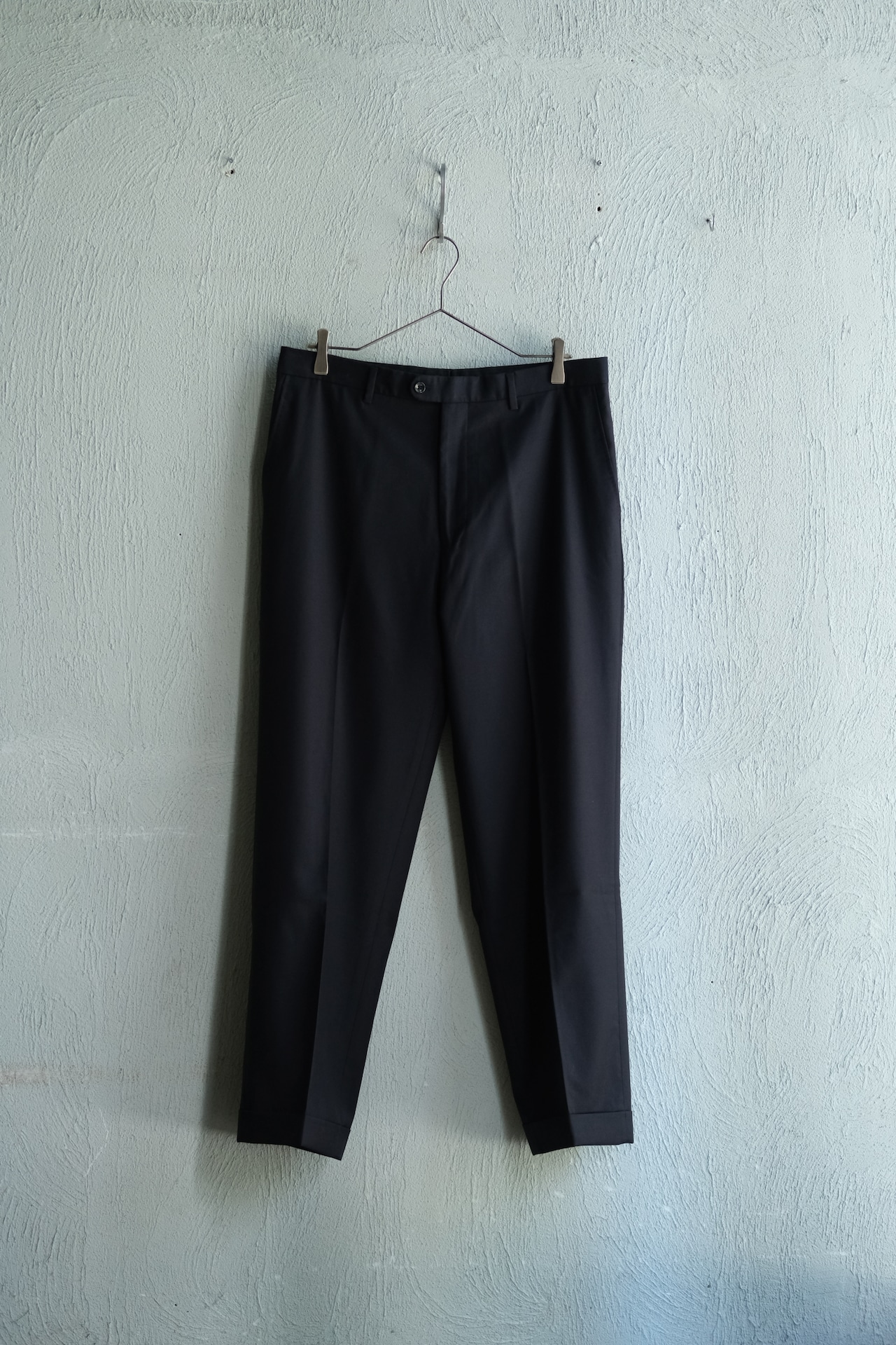 Utah/"BARONI" wool slack pants/navy