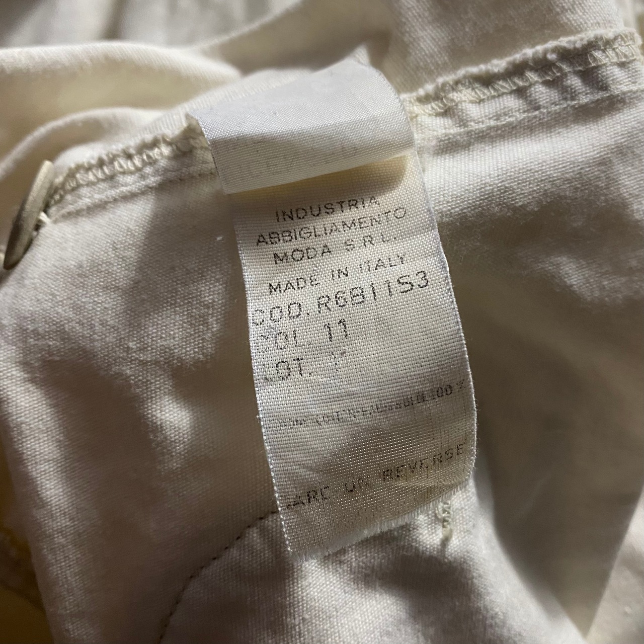 archive ARMANI JEANS white duck sailing jacket