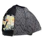 【bomber47】Msize 再構築リバーシブル着物ボンバー KIMONO BOMBER JACKET
