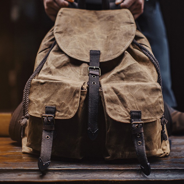 Waxed Canvas Field Backpack 00587