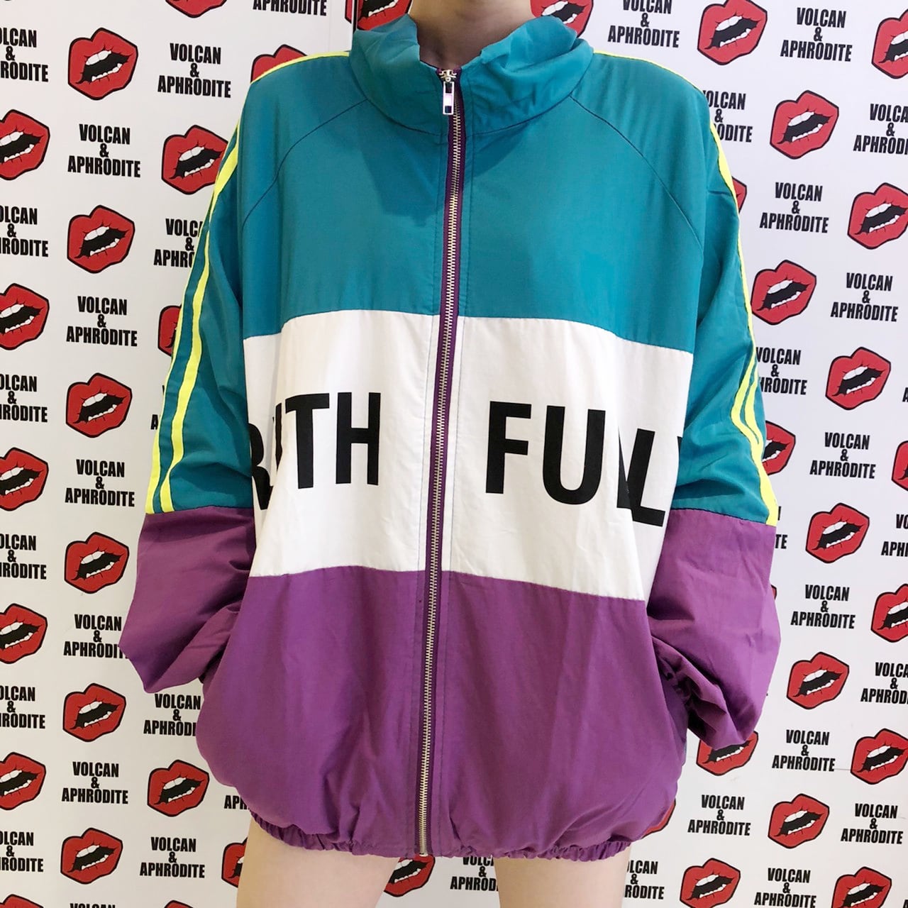 TRUTH FULLY カラフルブルゾン(GREEN・YELLOW・RED TRUTH FULLY カラフルブルゾン(GREEN・YELLOW・RED