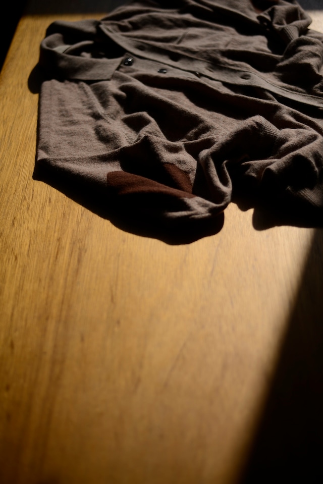 Nikki essential pieces exclusive for tatazumaiizumai / yak silk " tenkomori " cardigan (beige pink mix)