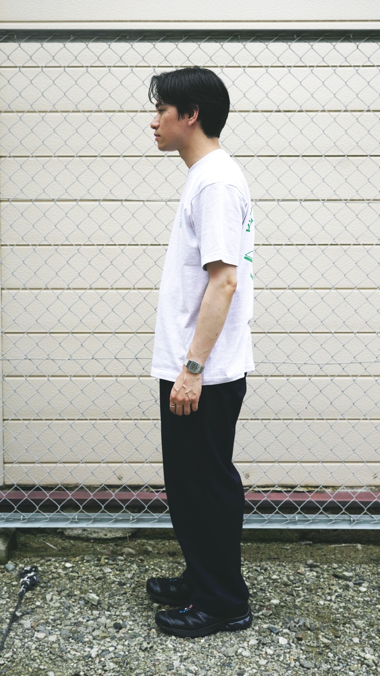 四畳半帝国半袖 Grey / Green