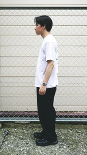 四畳半帝国半袖 Grey / Green