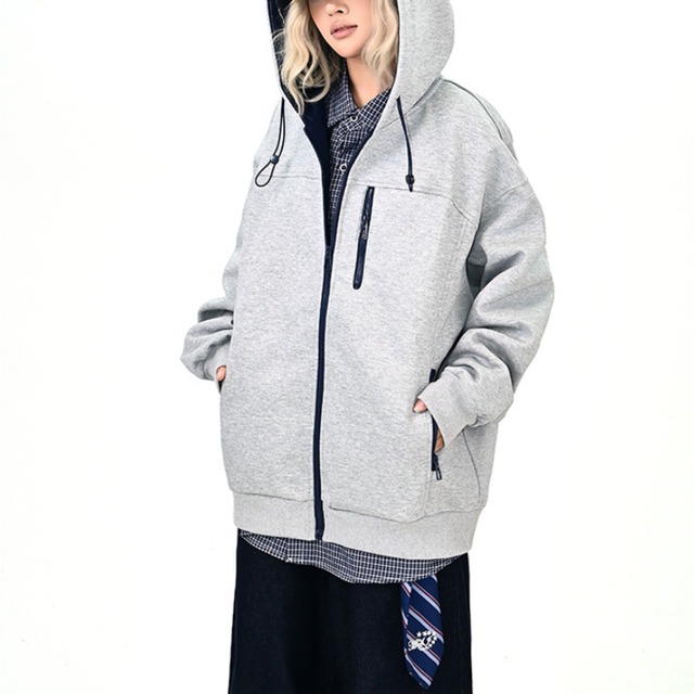 basic sweat zip-up hoodie　ベーシックスウェットジップアップフーディー　J1339