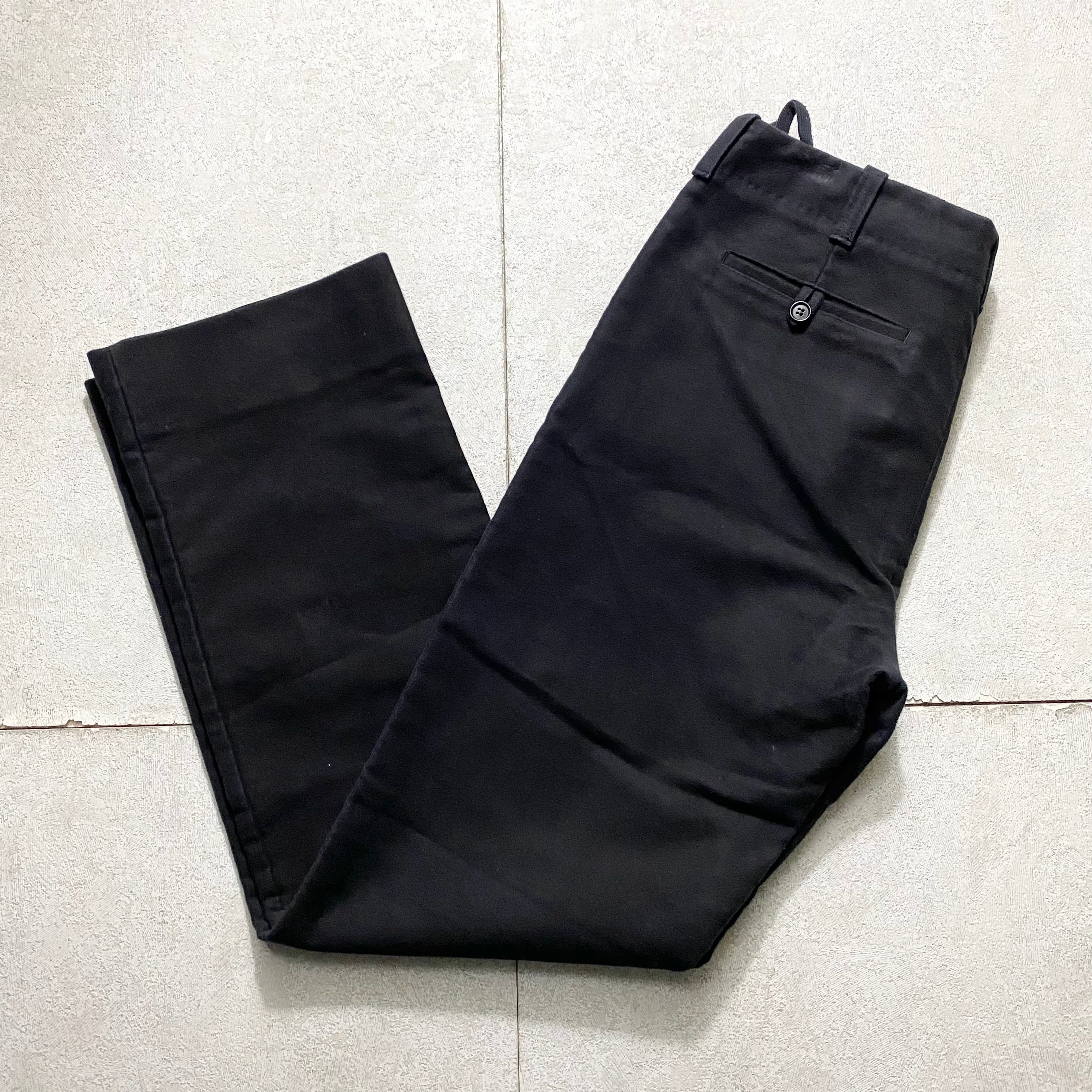 archive HELMUT LANG black moleskin pants | NOIR ONLINE