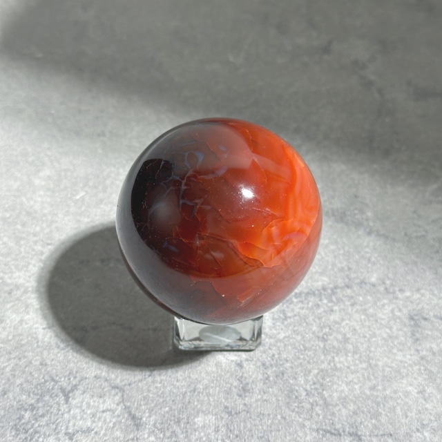 レッドアゲートスフィア11◇Red Agate Sphere◇天然石・鉱物・パワーストーン