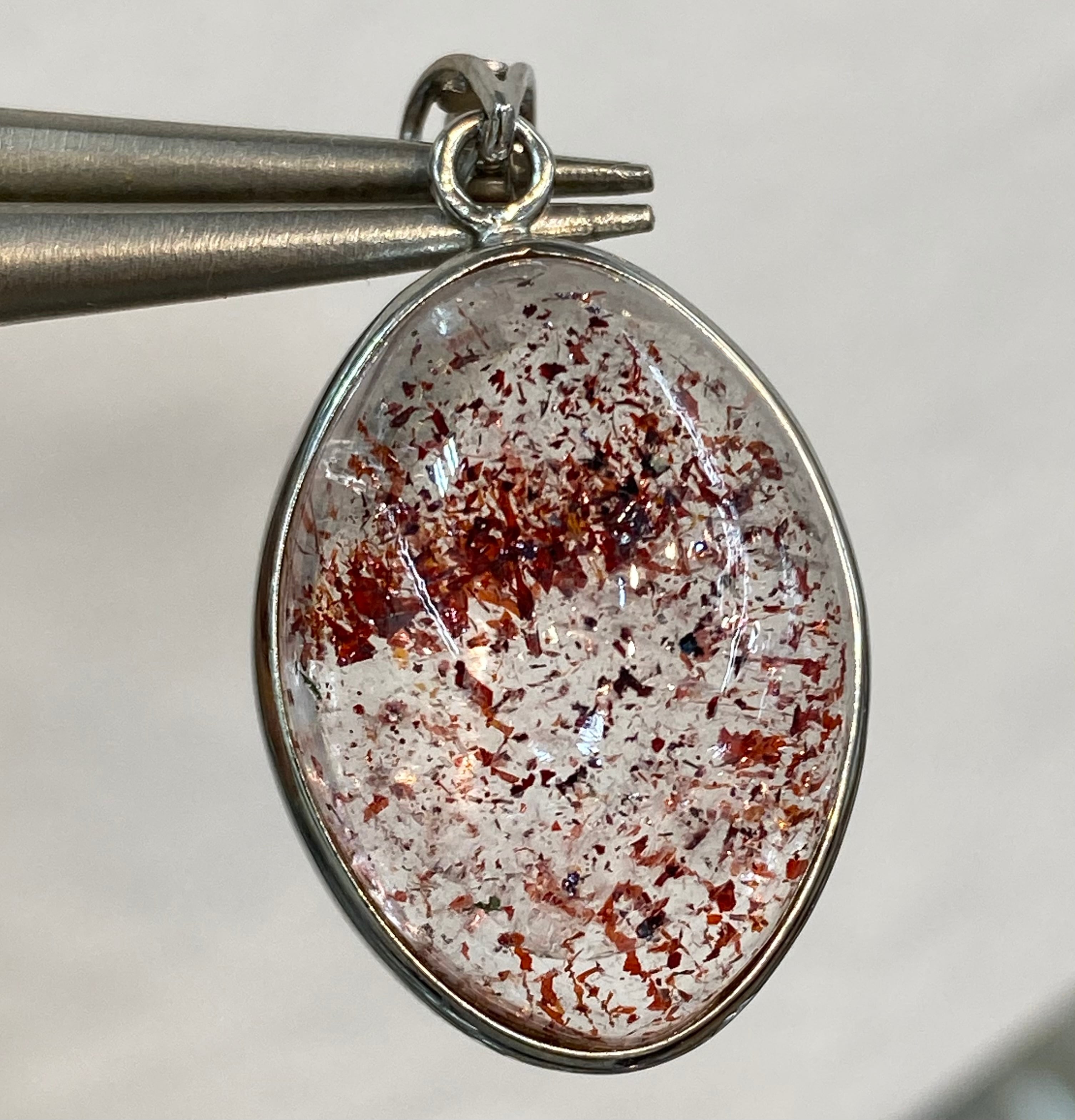 激レア 流砂、虹入り、水入り水晶ペンダント☆ 古代水入り | 水晶