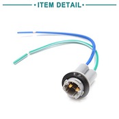 ACROPIX カーLEDライトワイヤーハーネスソケットコネクター ユニバーサル T10 W5W グレー 2個