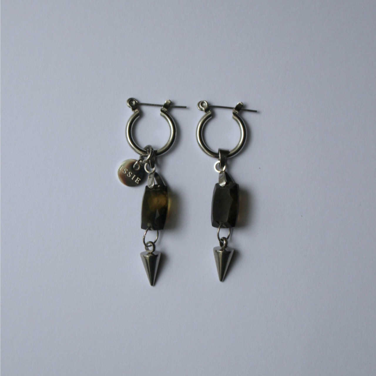 smoky & lemon quartz × spike