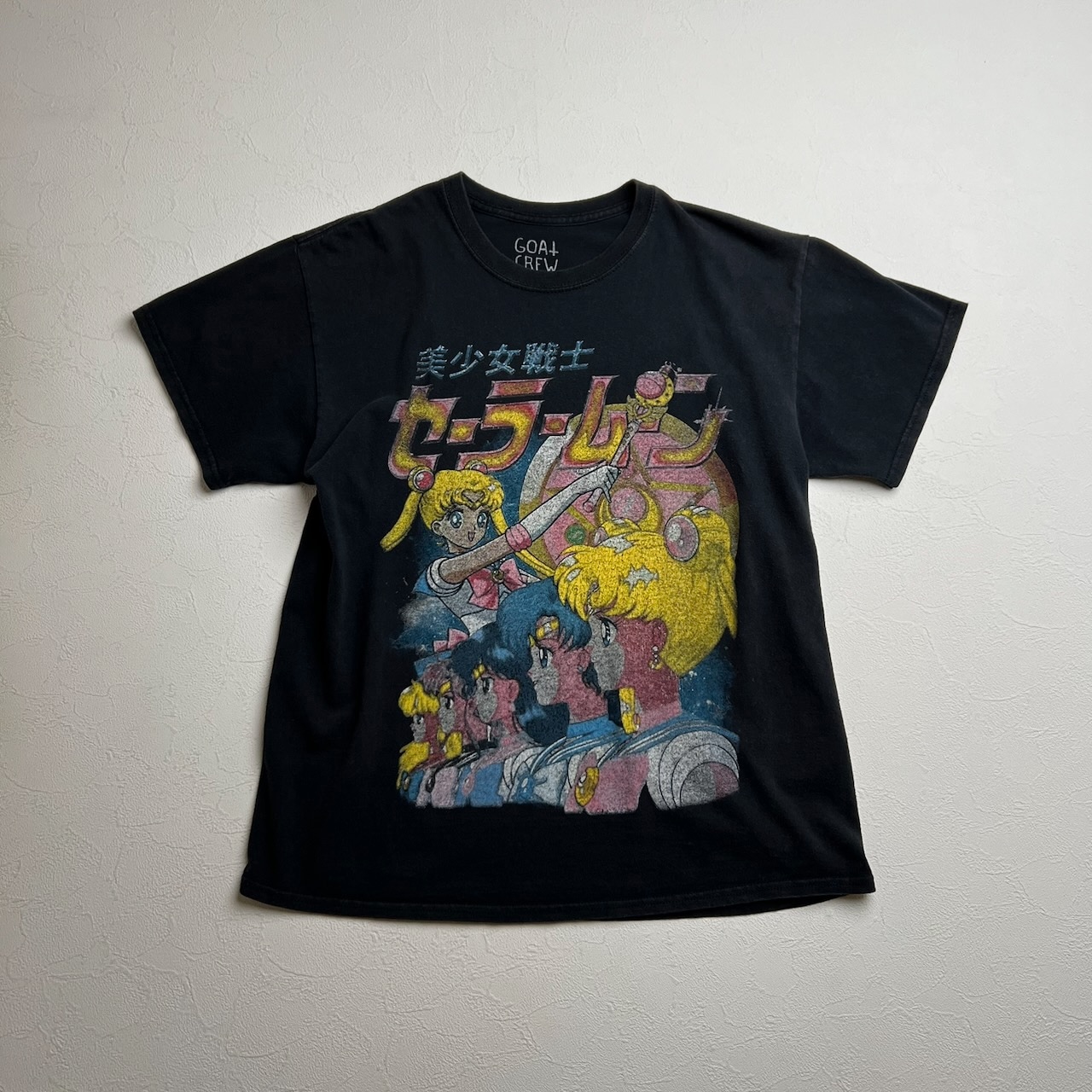 GOAT CREW 美少女戦士セーラームーン アニメ Tシャツ ゴートクルー ブラック S 古着