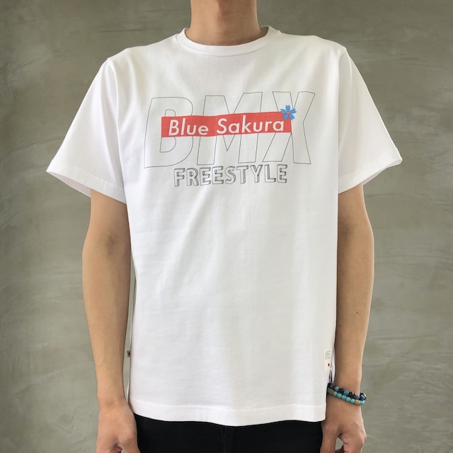 BMX×BLUE SAKURA BASIC T-SHIRT 01 / WHITE