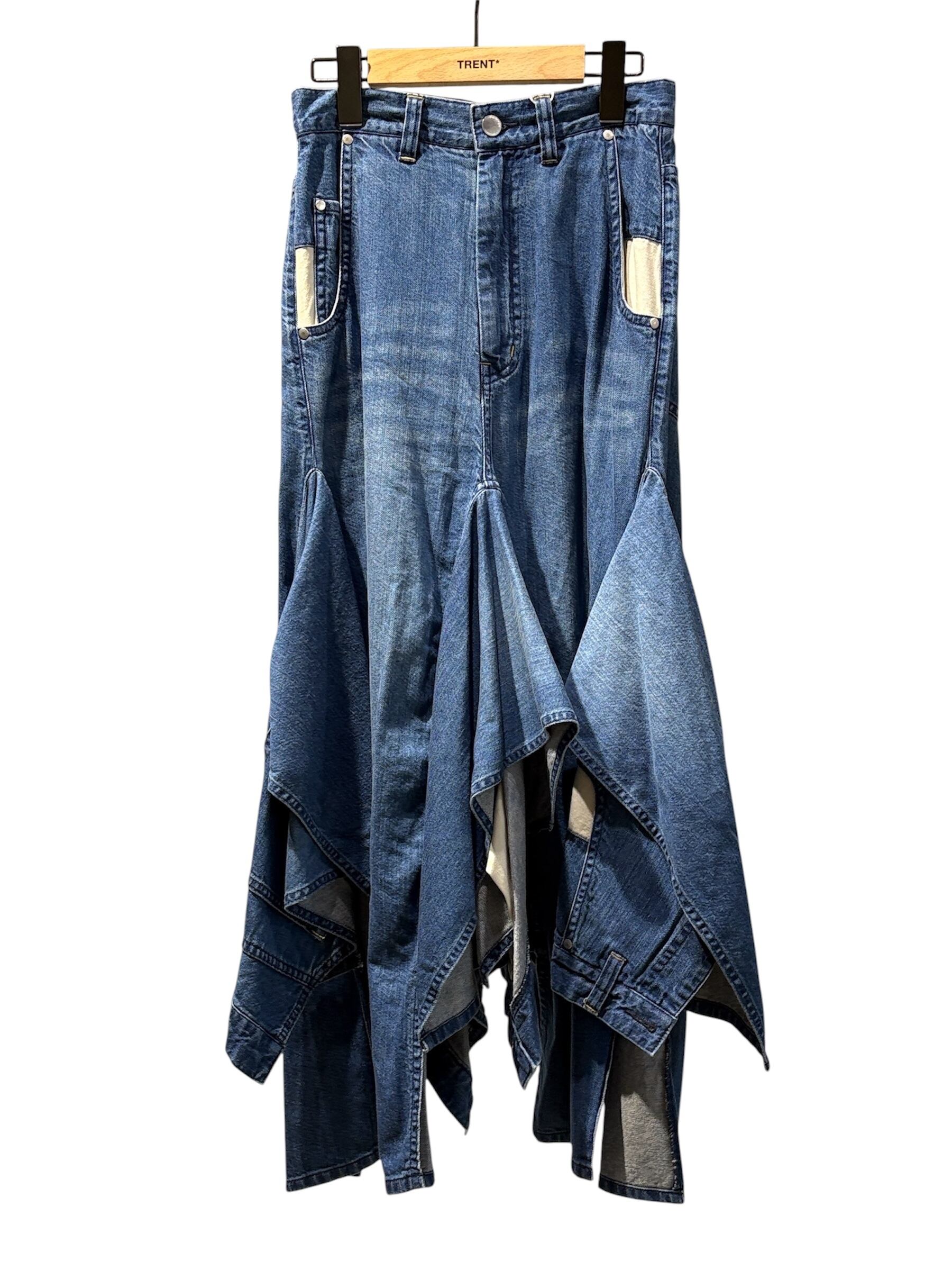 BELPER (ベルパー) DENIM HARNESS SKIRT 26SS】BELPER ベルパー / デニムスカート / DOUBLE DENIM SKIRT
