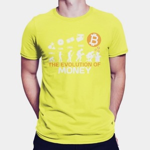 Tシャツ　BTC　Bitcoin（evolution）　　BTC01-006