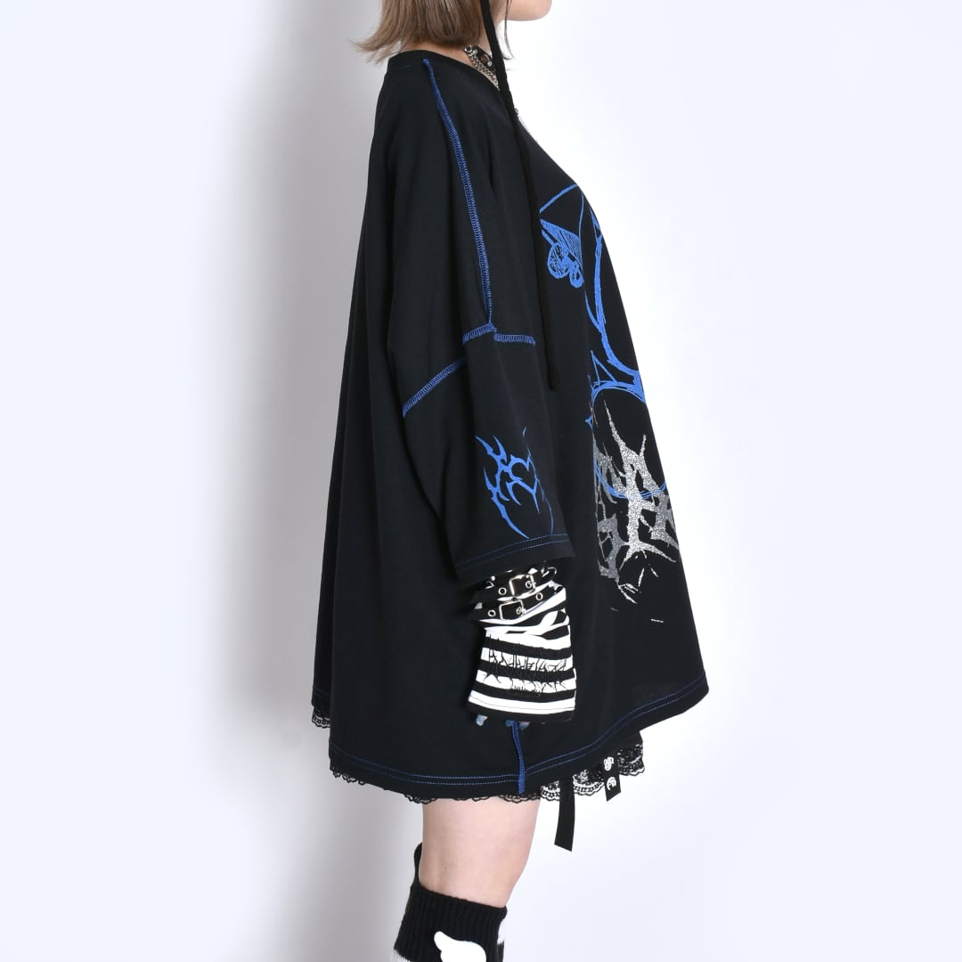 SAD CATステッチTシャツ | VOLCAN&APHRODITE