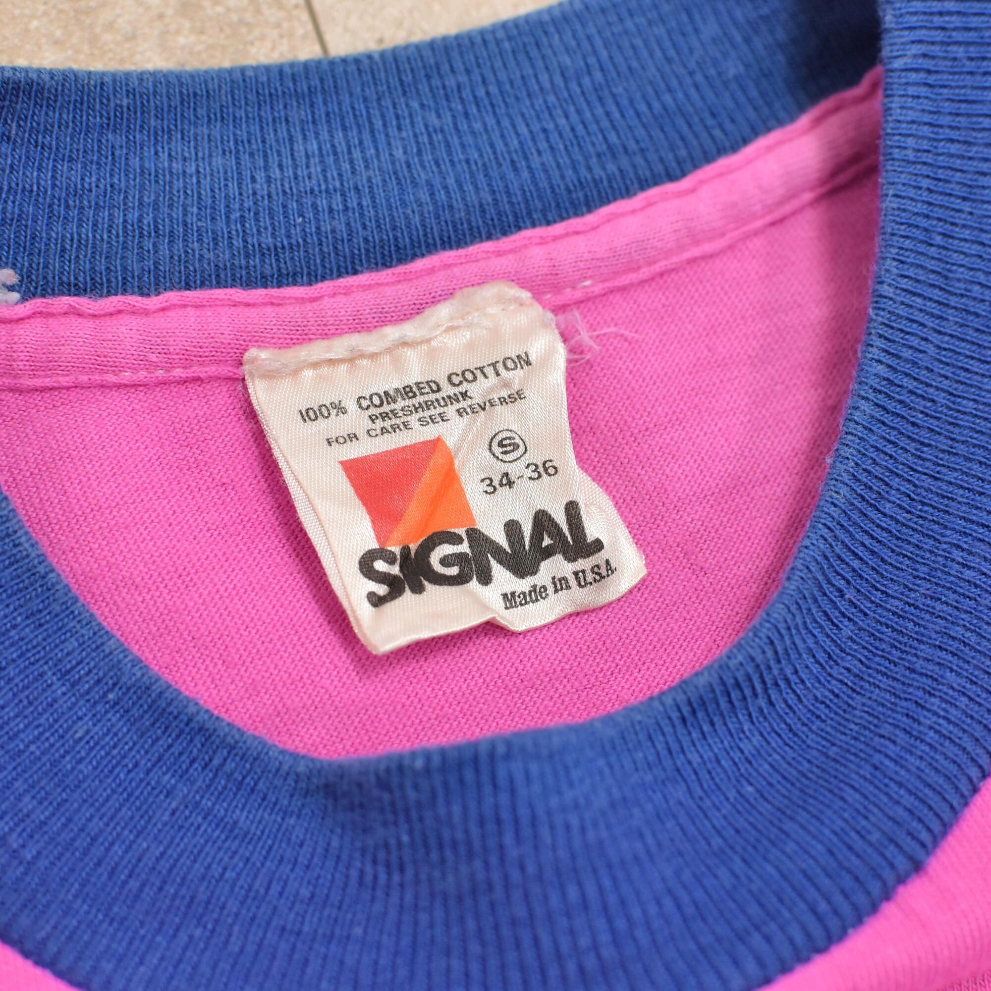 80s USA SIGNAL KMPS ringer T-shirt | 古着屋 grin days memory 80s USA SIGNAL KMPS ringer T-shirt | 古着屋 grin days memory