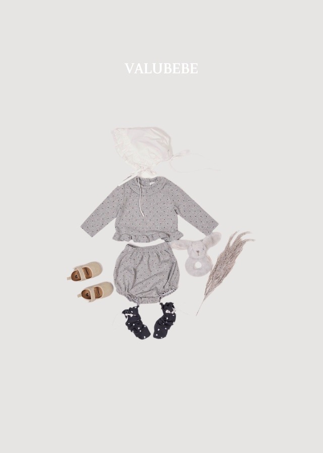 【取寄】valubebe|chouchou dot frill tee|シュシュドットフリルT|6M-S|baby&toddler|26 autumn