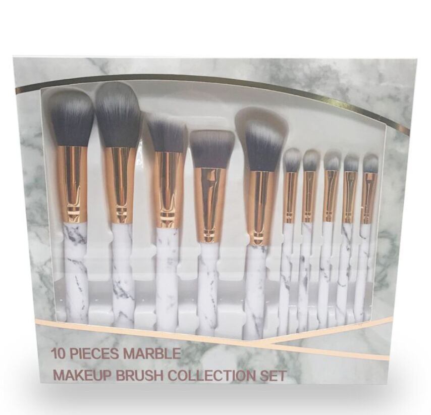 プラケース入り★メイク ブラシ マーブル