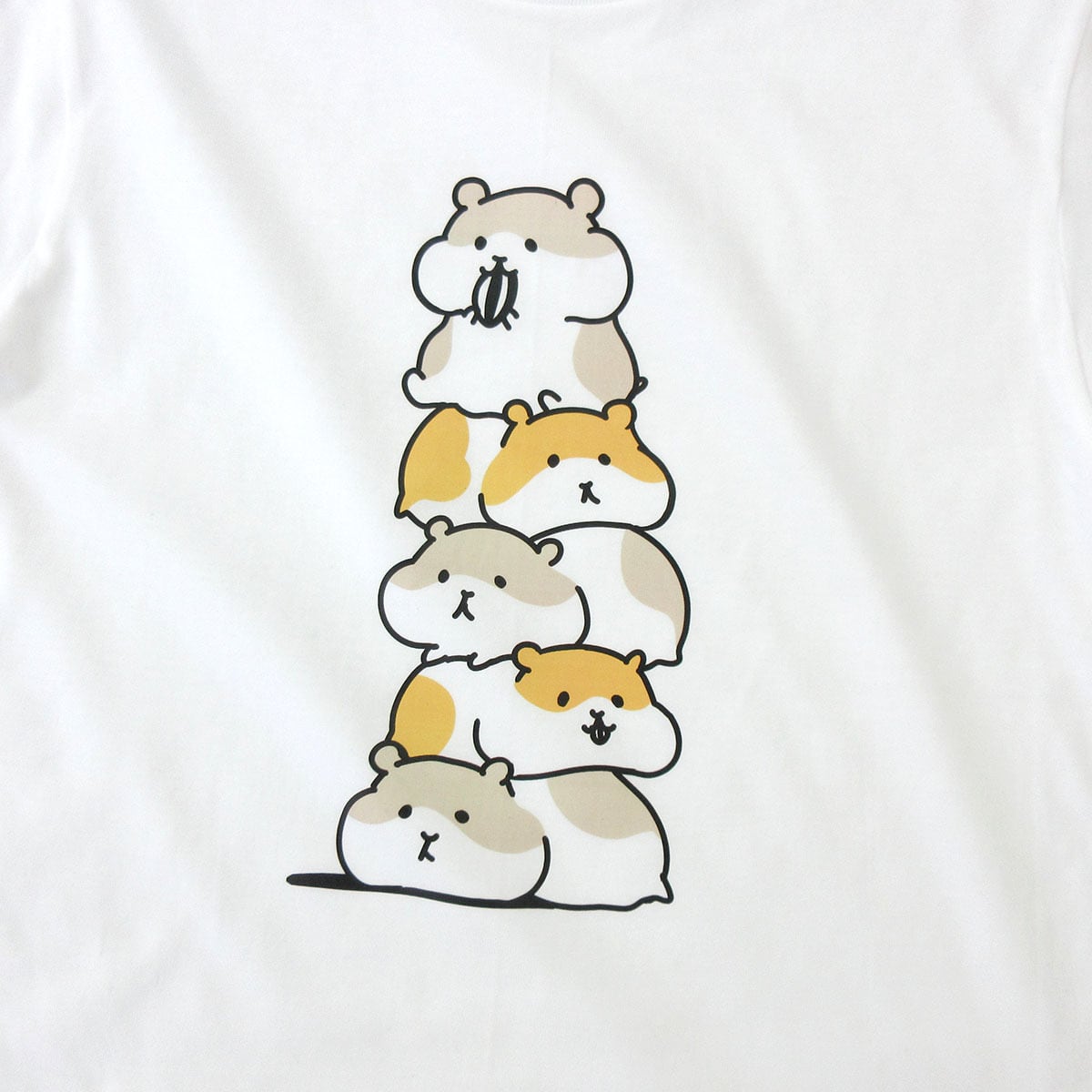 ハムタワー 五重のハム ハムスター Tシャツ am94 かわいい ハム イラスト アニマルtシャツ