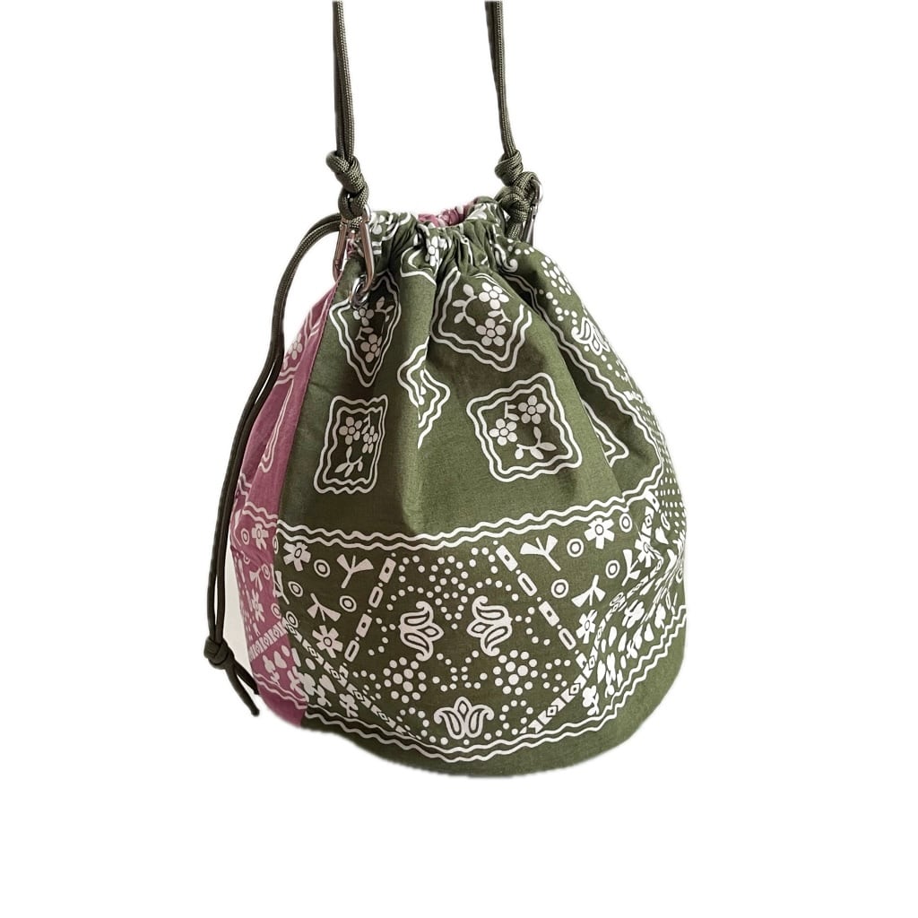 【New】リメイク巾着 2way ショルダーバッグ ラージサイズ