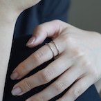 オープンリング ゴールド 2連 イヤーカフ 2way サージカルステンレス SUS316L