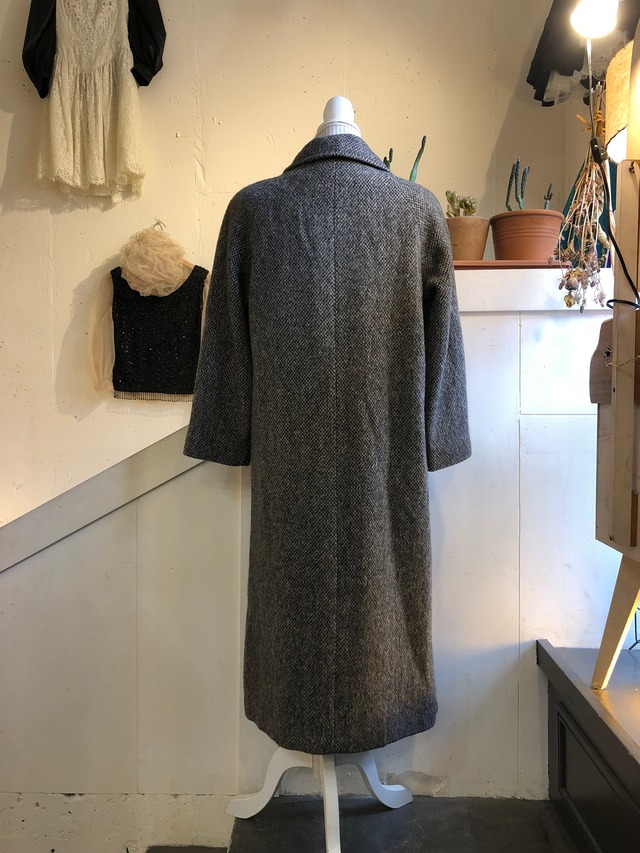 70's 80's gray long coat