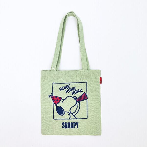 コラボミニトート ピーナッツ スヌーピー ミニトートバッグ ベビールー ミント PEANUTS 75th ROOTOTE