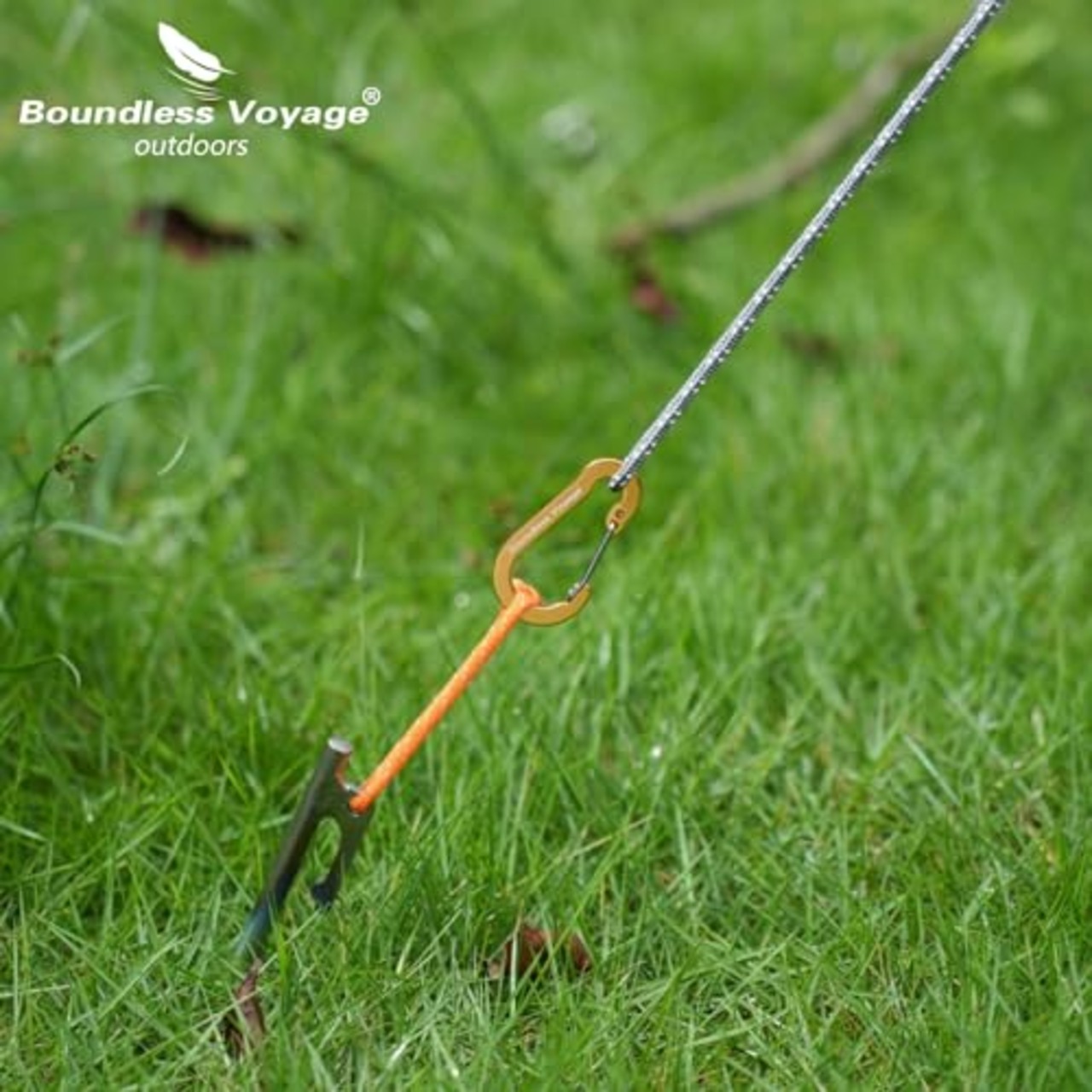 Boundless Voyage カラビナ 収納袋付き (ブラック,20個セット)