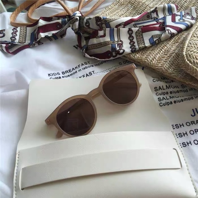 brown frame sunglasses