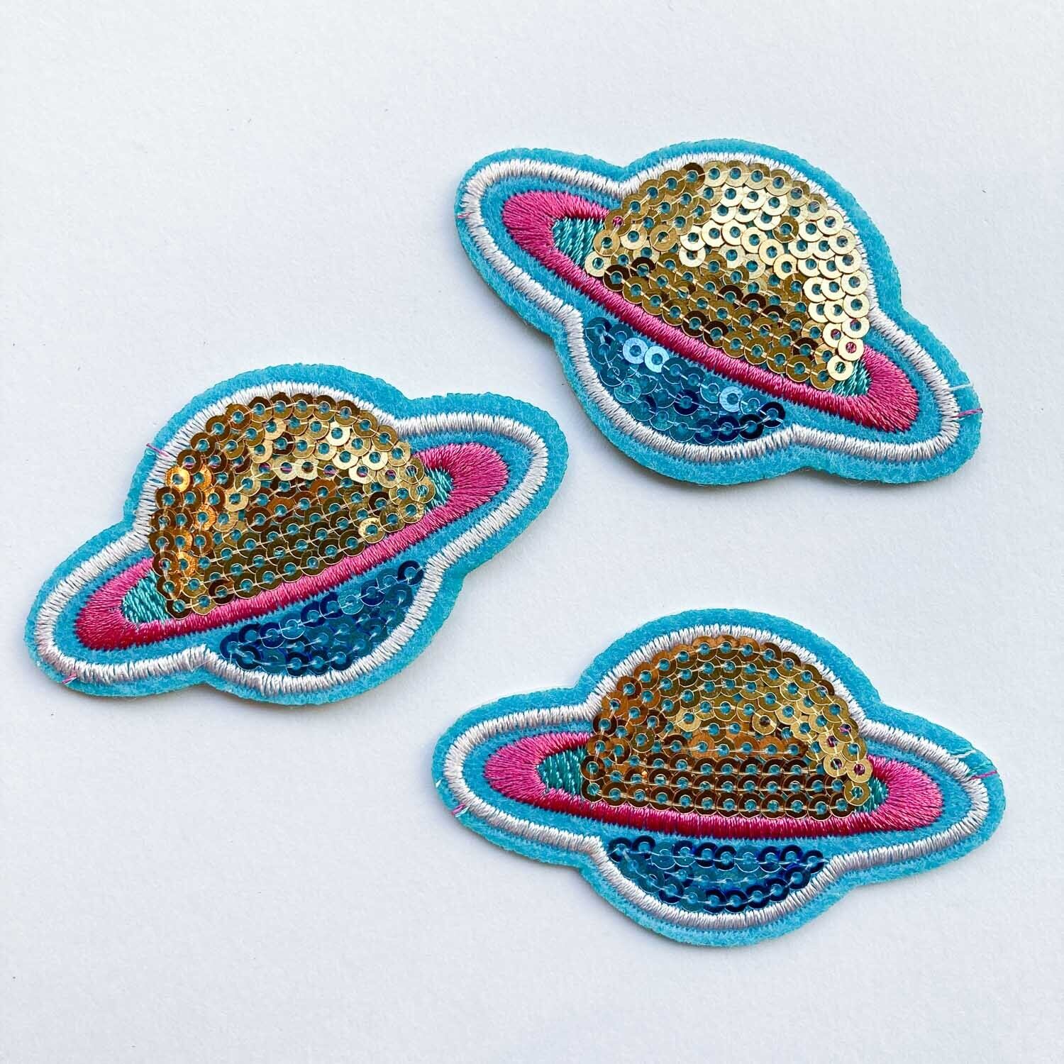 スパンコール土星モチーフ | Dua-アクセサリーパーツショップ