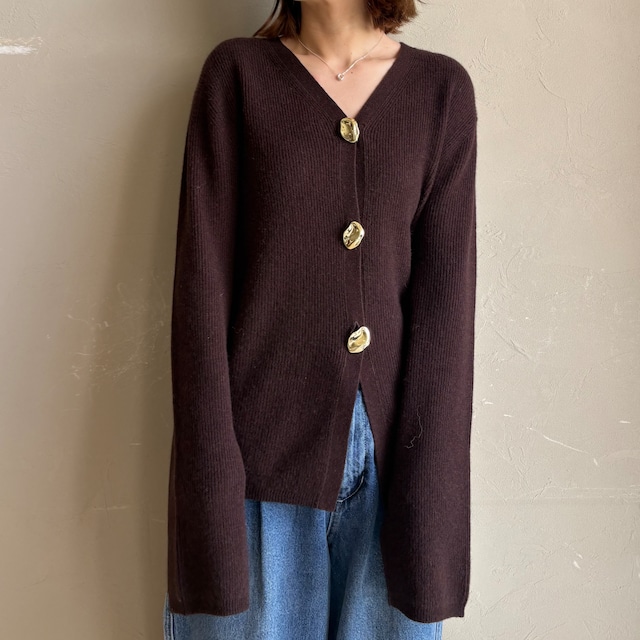 《 9/30までご予約|10/下旬~入荷 》【 LILLY LYNQUE 】Wool × Cashmere tight button CD