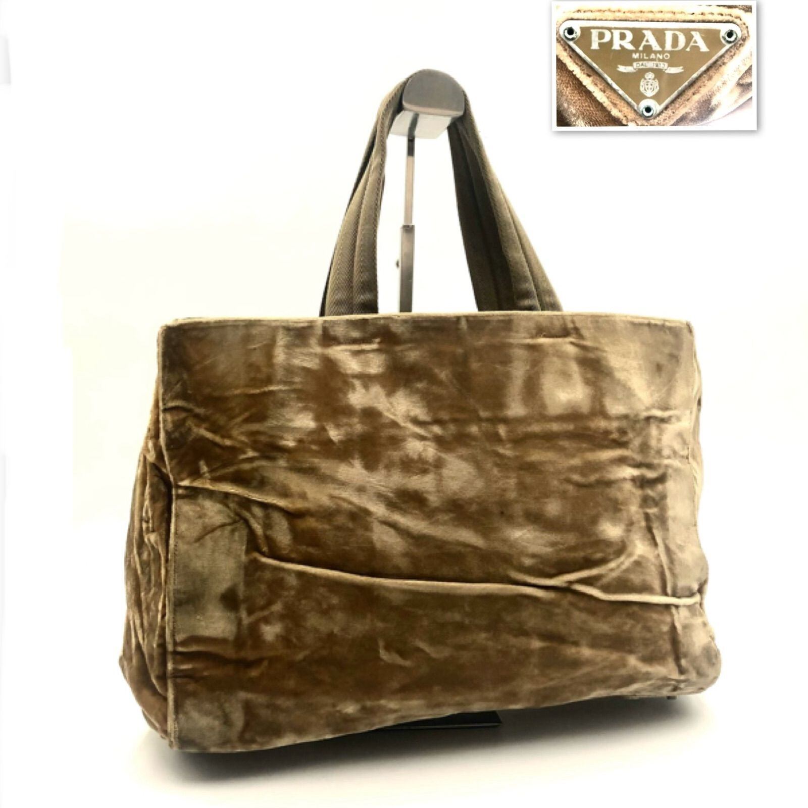 在庫品即日出荷 プラダPRADA レザー肩掛けトートバッグ 鑑定済
