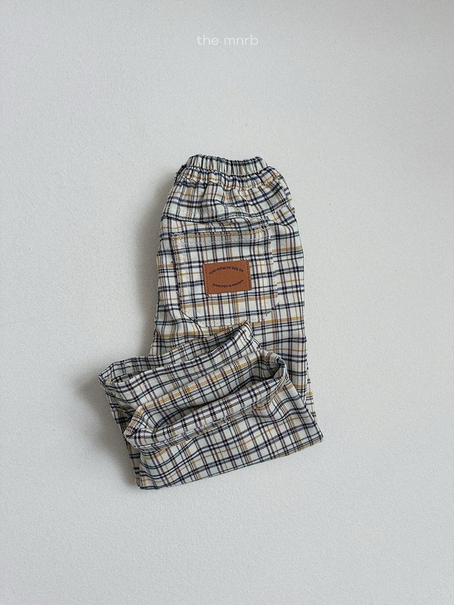 〘予約〙minirobe / Adele Check Pants