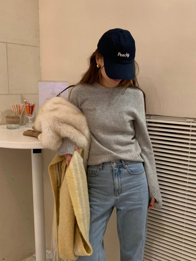 (OUNCE)  alpaca wool muffler / 3color