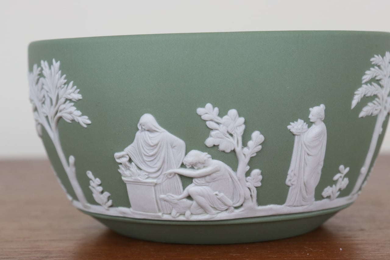 ウェッジウッド ジャスパー セージグリーン ボウル WEDGWOOD イギリス