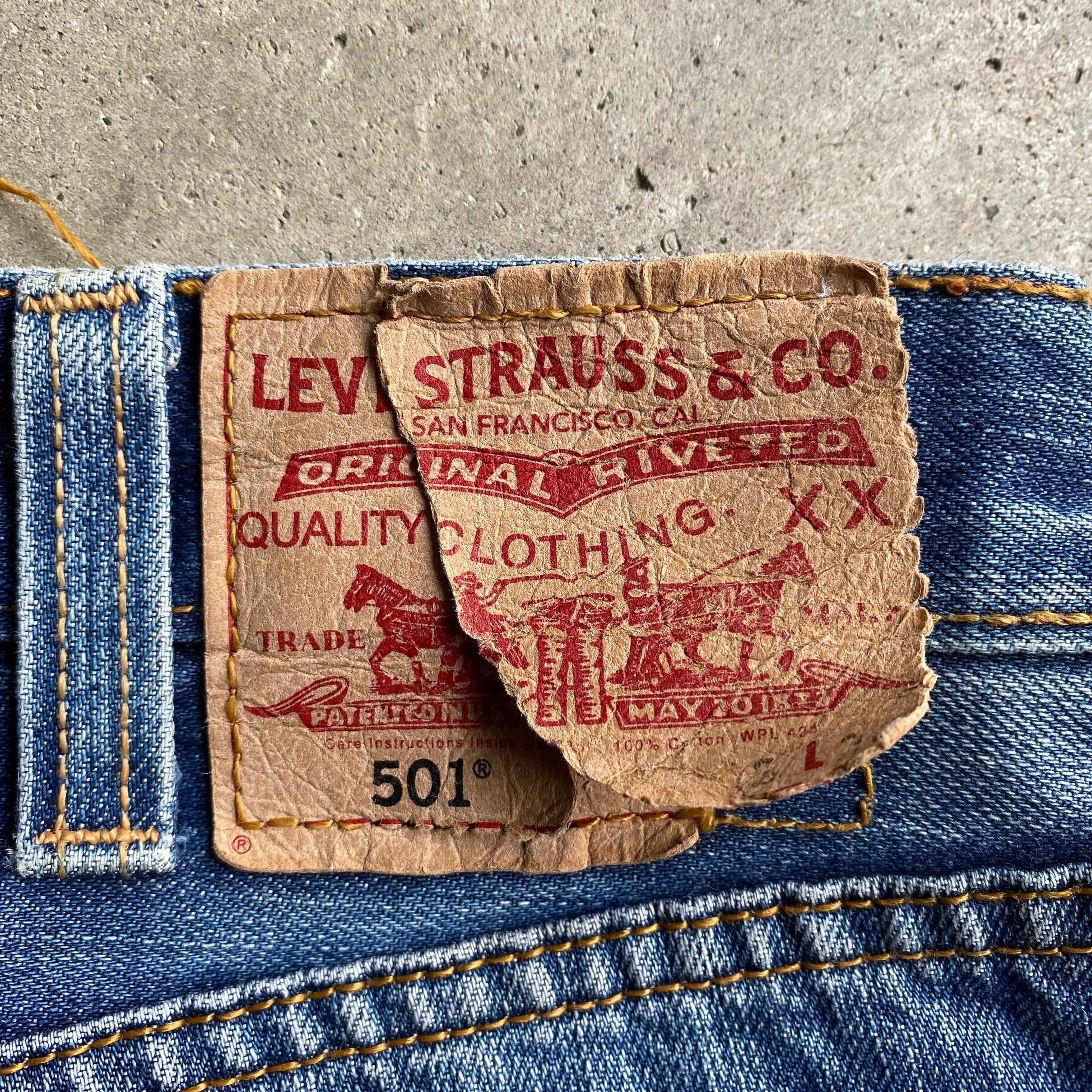 LEVI'S リーバイス 501ジーンズ デニムパンツ 濃紺系  W36