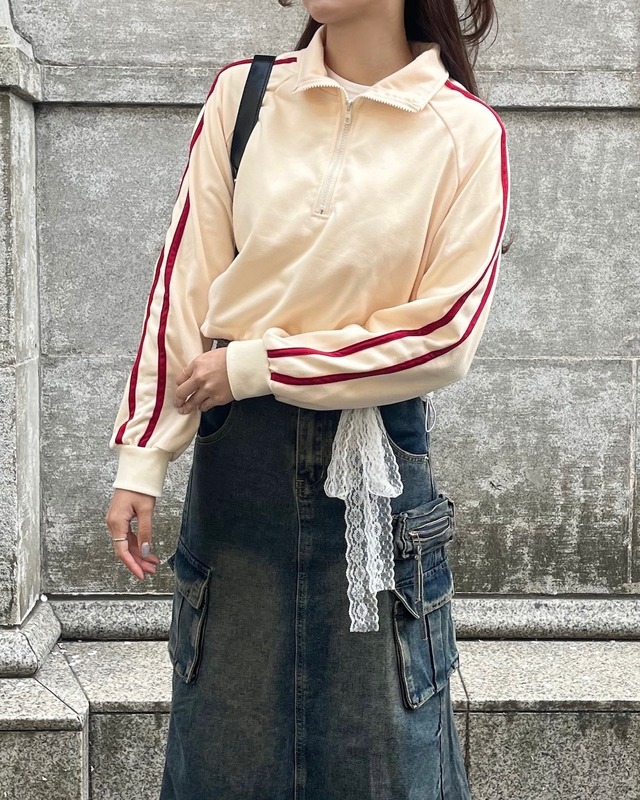 【more than cutie pie】side line track jacket