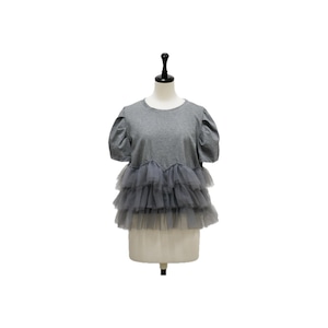 Volume tulle frill design tops