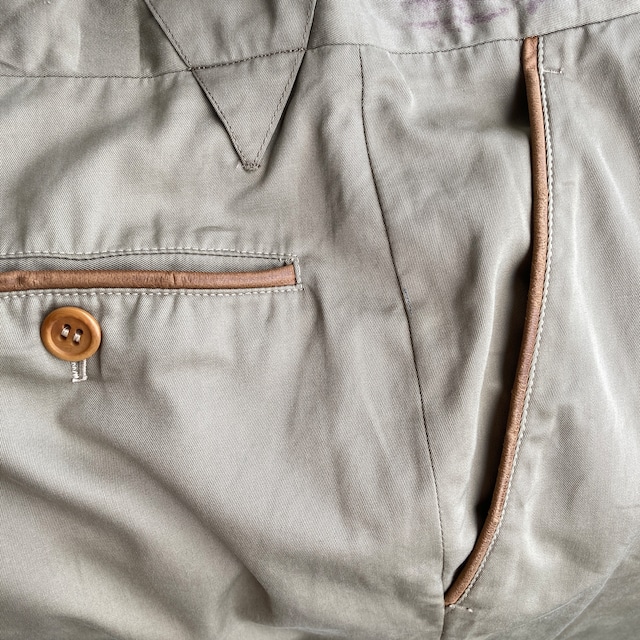 Gucci グッチ オールドグッチ ミリタリーチノパン 70s イタリア製 スリータック ヴィンテージ古着 画像11