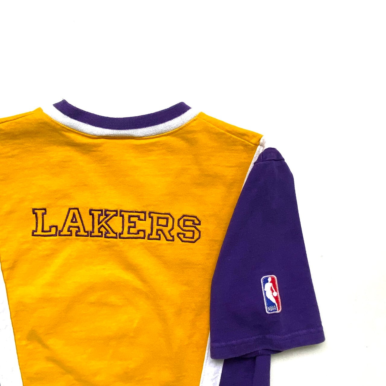 90年代 チャンピオン Champion NBA LOS ANGELES LAKERS ロサンゼルスレイカーズ スポーツプリントTシャツ USA製 メンズS ヴィンテージ /eaa325179