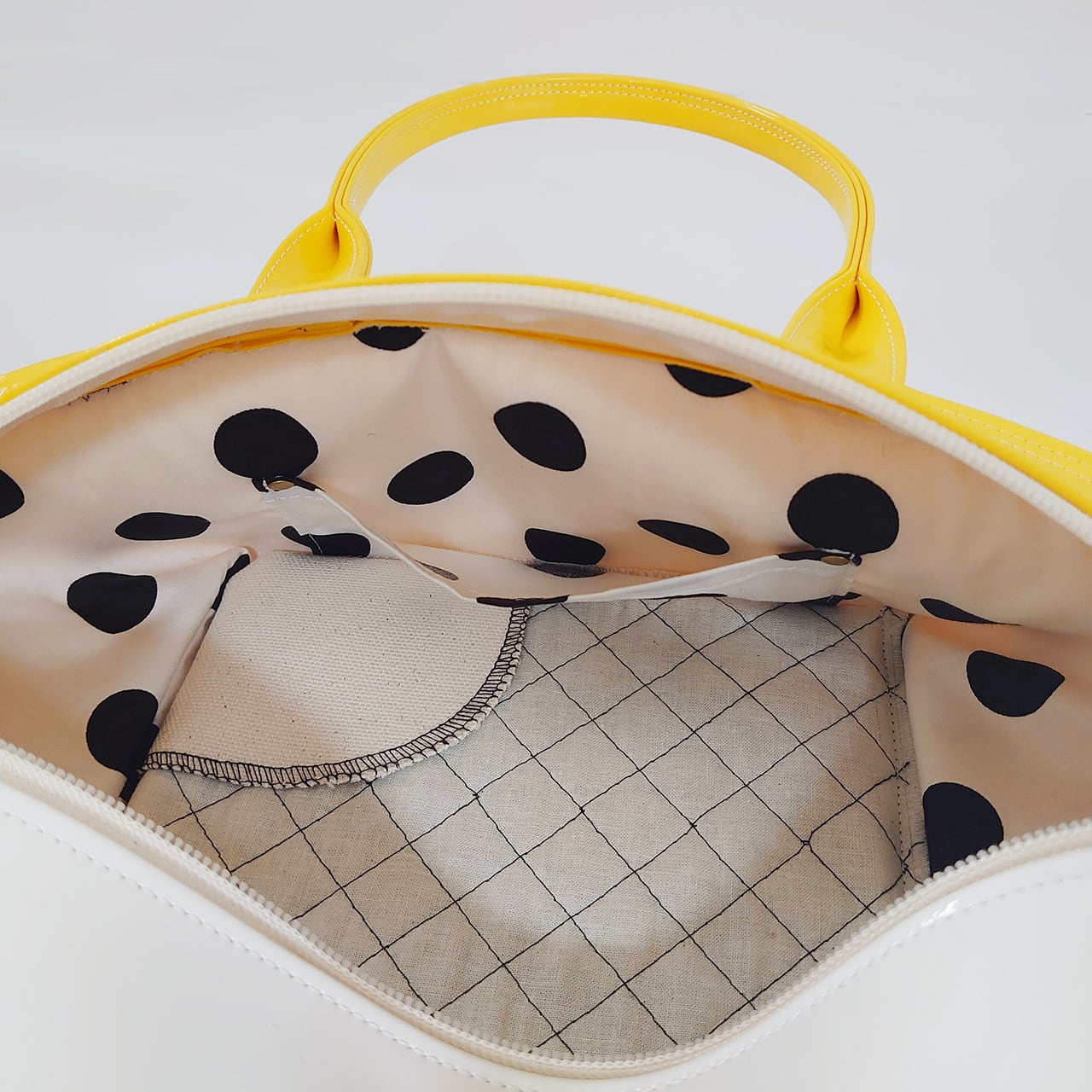 sugaya design lab エナメルバッグ ] ご予約 NH-WIDE レモンイエロー+