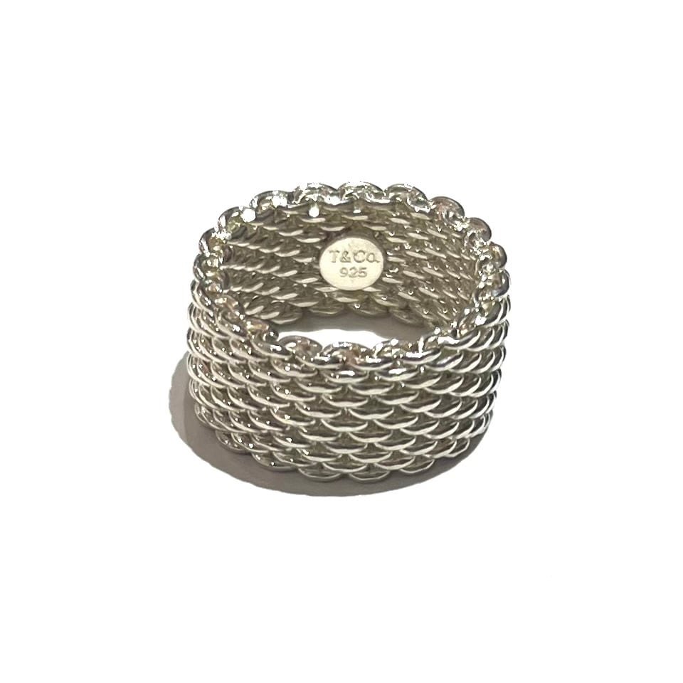 希少【TIFFANY＆CO】2479【14.5号】ティファニーサマセットメッシュ
